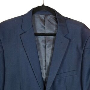 Alain Dupetit Navy Blue Blazer 44R 38W Men's‎ Suit Jacket Sport Coat
